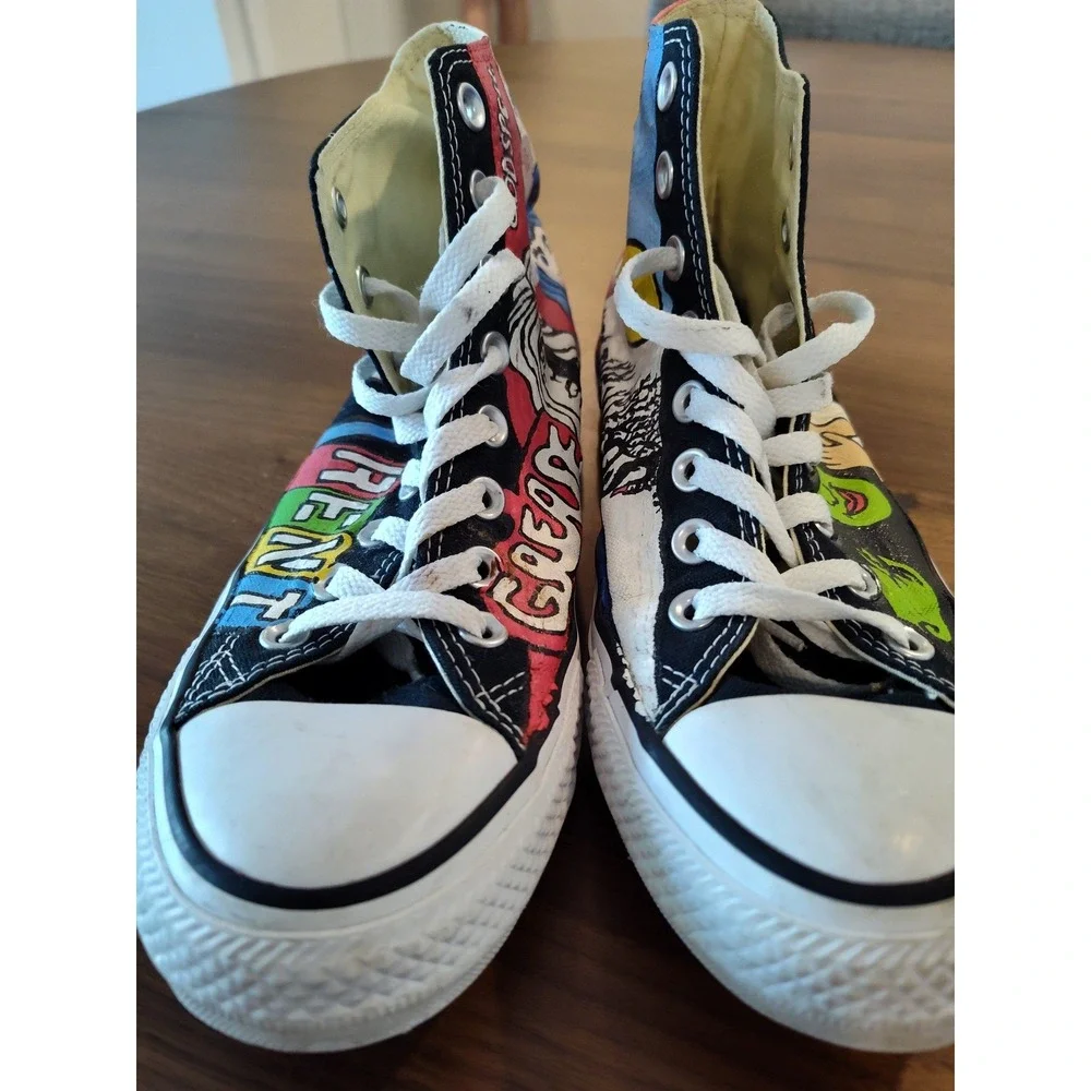 Converse Chuck Taylor High Top Custom Broadway Musical Hand Painted‎ Shoes Black
